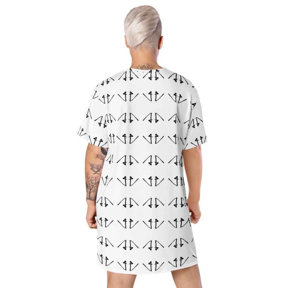 Shirt Dress with Black and White Aztec Print Low Stock Alert! Available at